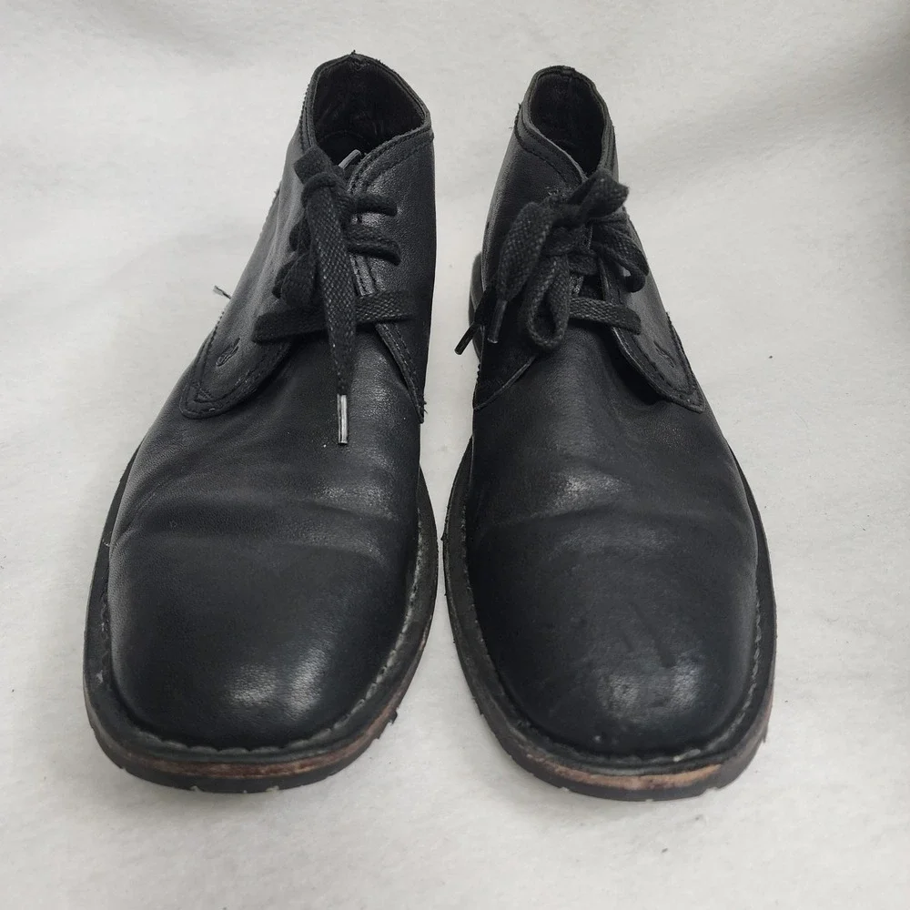 John Varvatos Mens US 10 M Hipster Chukka Boots Black Leather Lace Up Ankle